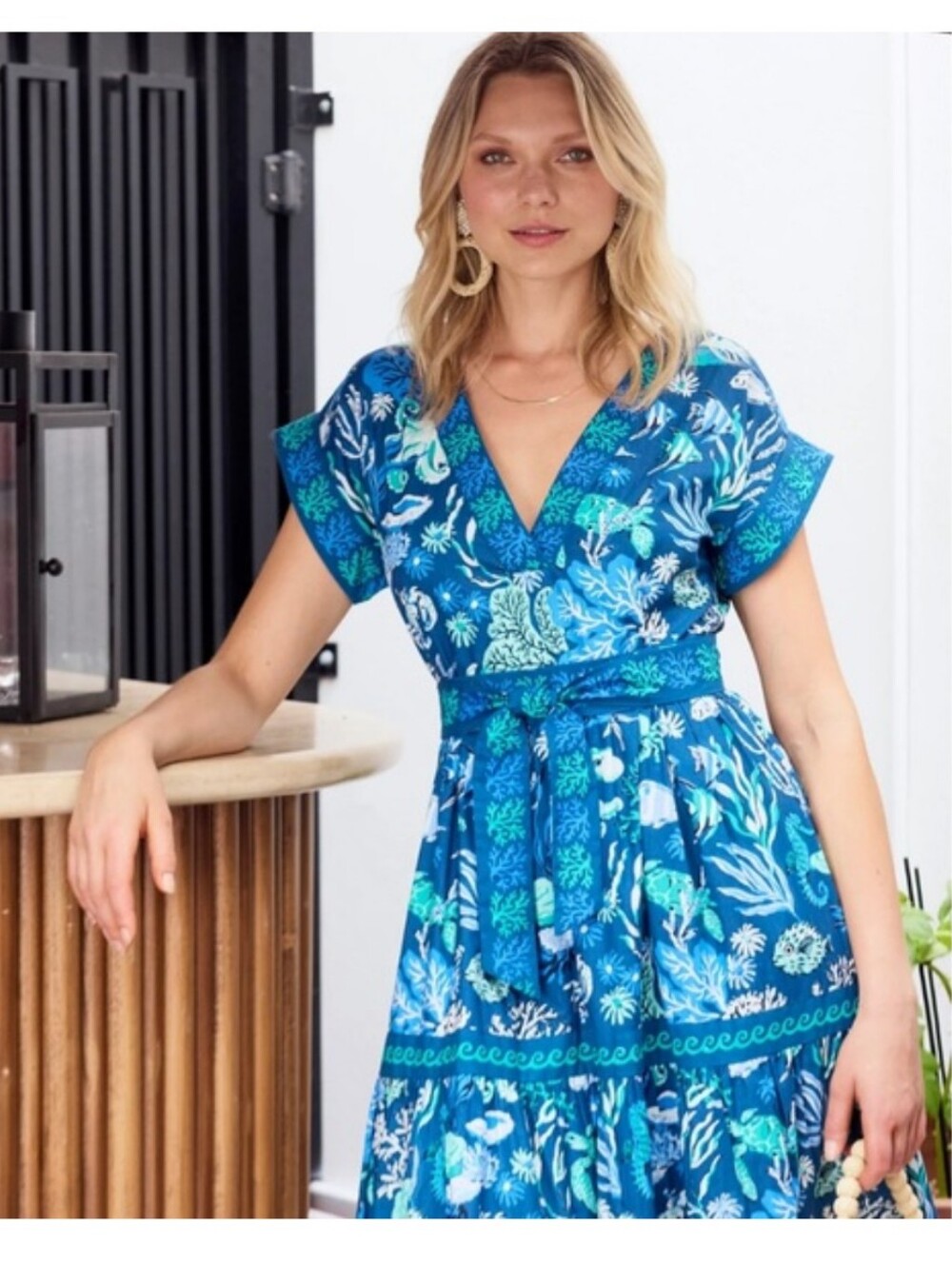 NWT RARE Retired Printfresh Beachy Keen Oceania Maxi Dress XS